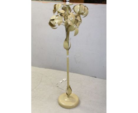 Italian Toleware Standard Lamp in the form of a Tree, 140cms high