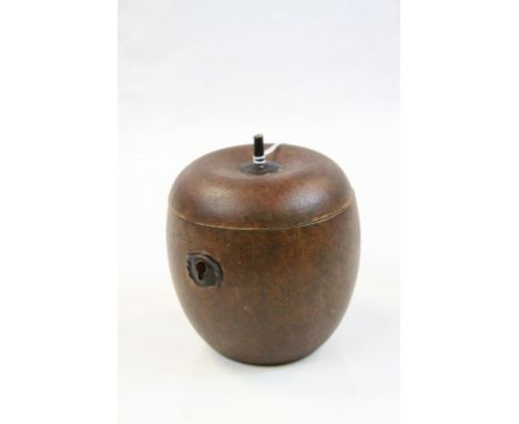 Vintage apple shape tea caddy 
