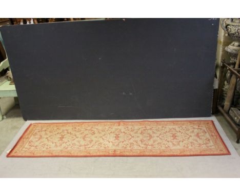 Laura Ashley Cream and Orange Ground Runner Rug, 228cms x 67cms