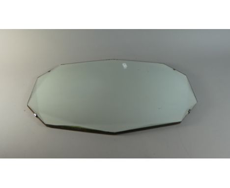 A Vintage Bevel Edge Wall Mirror, 56cm High