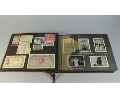 A Vintage Photograph Album, RAF Circa 1945, Depicting Jerusalem, Nazareth, Tel Aviv, Haifa, Arabic Scenes and People, Cyprus 