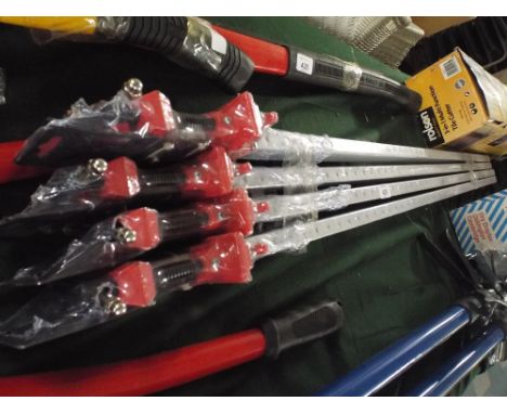 A Set of Four 4ft Aluminum Sash Cramps (Plus VAT)