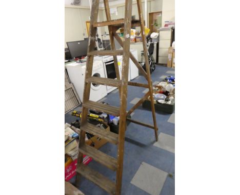 A Vintage Six Step Step-ladder 