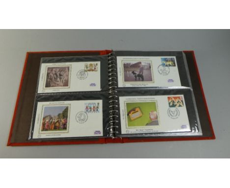 A Ring Binder Album Containing First Day Covers 