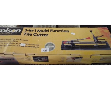 A Three In One Multi Function Tile Cutter