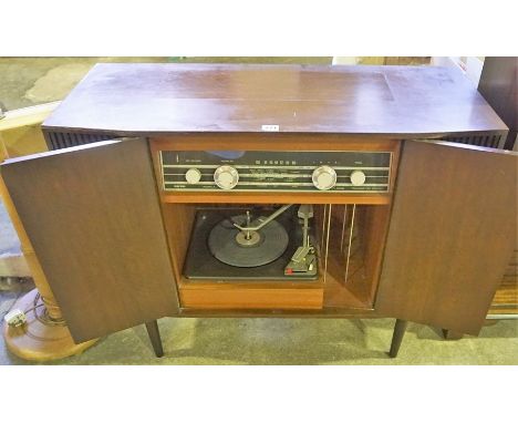 A Vintage Bush Radiogram, 74cm high, 90cm wide, 37cm deep