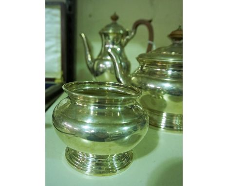 A Silver Plated Five Piece Tea Service, (5) 