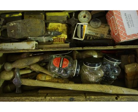 A Quantity of Vintage Tools, Enclosed in a wooden box  