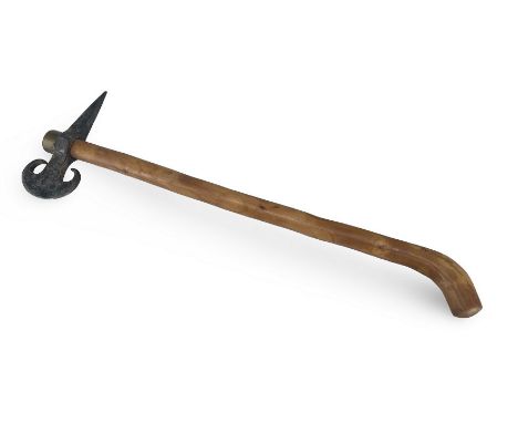 Description: Ottoman Islamic dervish axe / teber / tabar, 42,5 cm.    Condition: in very good condition    Inhouse worldwide 