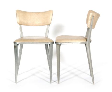 Ernest Race for Race Furniture - A set of six BA chairs, the aluminium frames stamped 'BA23 Reg'd Design No 848794', bearing 