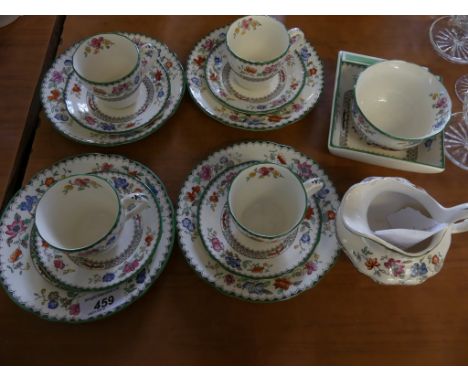 Quantity of Copelands Spode Chinese rose pattern coffee wares