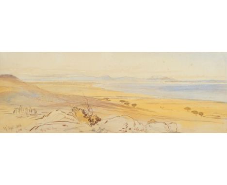 Edward Lear (1812-1888) ''Near Sigaeum, Plain of Troy'' Extensively inscribed with annotations and dated 29th Sept. 1856, 4 P