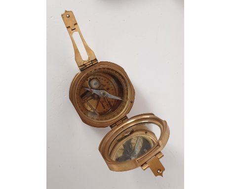 STANLEY LONDON NAUTICAL COMPASS, LEVELS STILL HAVE BUBBLES, WITH A WOODEN CASE