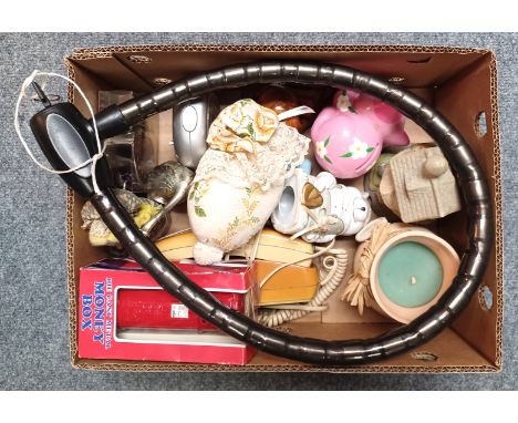 MIXED COLLECTABLES - INC VINTAGE TELEPHONE AND MOTORBIKE LOCK