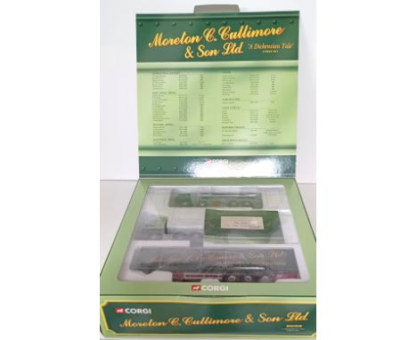 CORGI CC99154 - A DICKENSIAN TALE - MORETON C. CULLIMORE &amp; SON LTD, 1:50 SCALE LIMITED EDITON, 2 TRUCKS BOXED