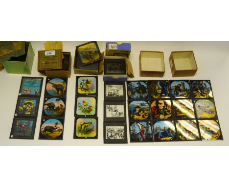 Lantern Slides - Mickey Mouse; Elephants Revenge;  etc (6 boxes)
