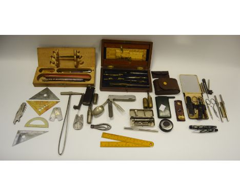 Gentleman's Ephemera - war issue folding knife, spoon, and fork, Interagency committee on medical records; military medical s