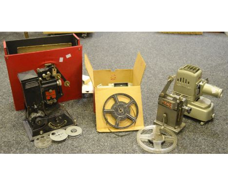 Photographic Interest - a Pathescope 9.5mm projector; a Paterson cine editor; an Aldis projector; 78 rpm records ; etc (5)