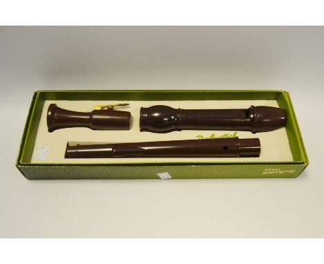 A Dolmetsch Tenor Recorder, boxed