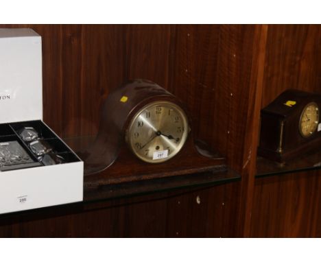 A WARING & GILLOW NAPOLEON HAT MANTLE CLOCK