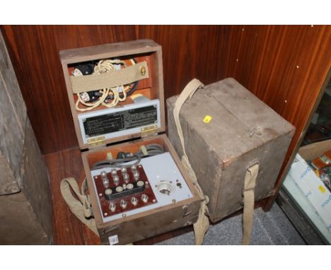 TWO WW2 ARTILLERY TANNOY SYSTEMS