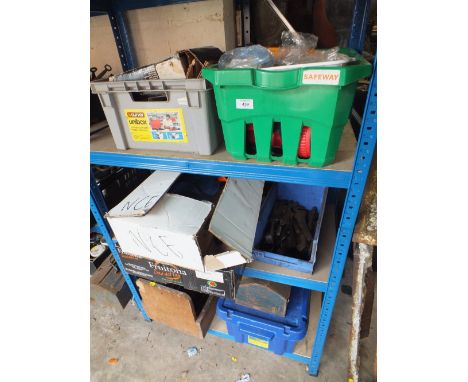 A LARGE SELECTION OF HAND TOOLS, SCREWS, BULBS ETC, A CLARKE WOODWORKER AND CLAMPS ETC  (10)