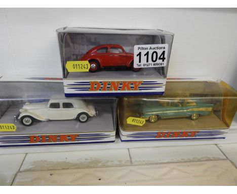 3x Boxed Dinky Model Cars 