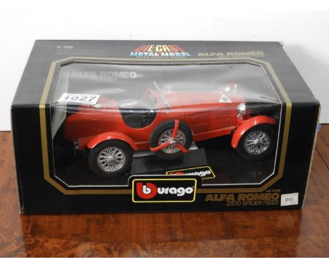 Boxed Burago Alfa Romeo Spider Model 