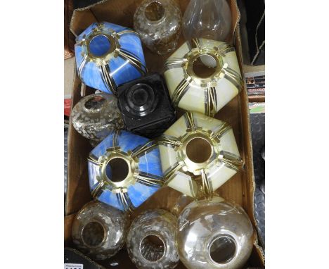 Quantity of Vintage Glass Light Shades 