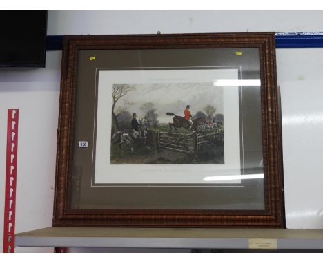 Large Framed Hunting Print 