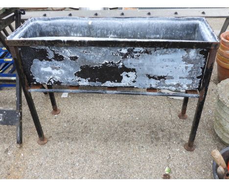 Lead Lined Wrought Iron Garden Planter 