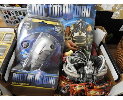 Box of Dr Who Collectables 
