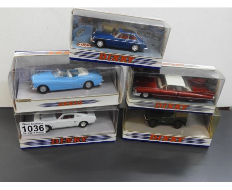 5x Boxed Dinky Model Cars 