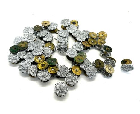 Selection of over 50 vintage Yorkshire Rose lapel badges, possibly some police issue
