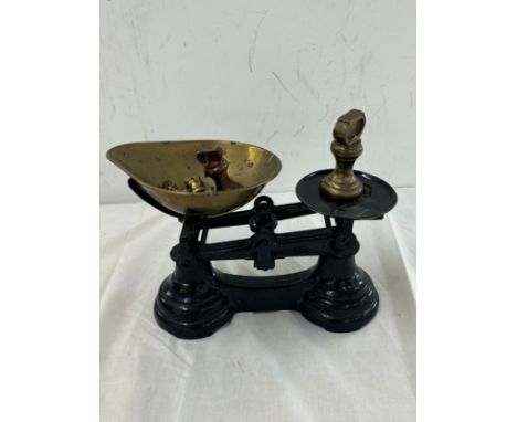 Vintage scales and weights 
