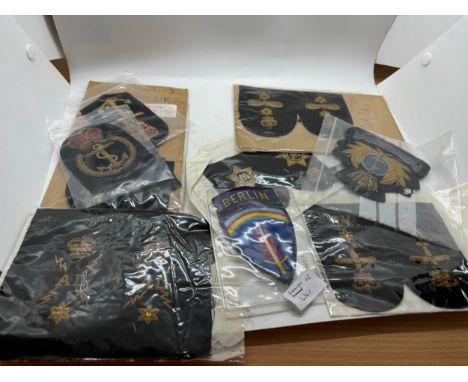 Dealers lot of approximately 35 vintage Bullion blazer badges and trade patches 