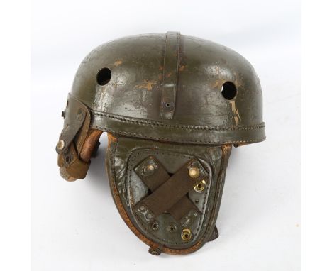 **DESCRIPTION CHANGE** A *post* World War II *French armoured troop* helmet, named to "Willett"