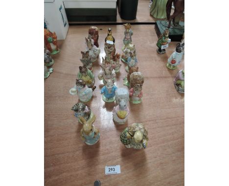 Nineteen Beswick Beatrix Potter , Mrs Tittlemouse, Timmy Willie from Johny Townmouse, Tailor of Gloucester, Flopsy Mopsy &amp