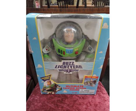 A Thinkway Buzz Lightyear model, in original window box