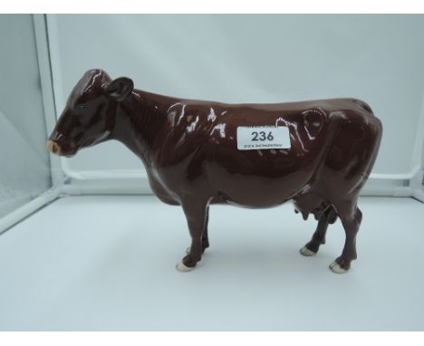 A Beswick study, Red Polled Cow 4111, boxed