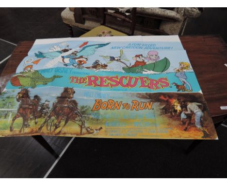 A collection of Walt Disney British Quad film posters (30 x 40 inch) including The Aristocats / The London Connection, Robin 