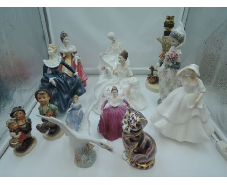 Five Royal Doulton figurines, Samantha HN2954, My Love HN2339, Fragrance HN2334, Southern Belle HN2229 and Tracey  HN2736, A 