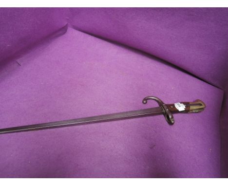 A French bayonet for the Gras Rifle, model 1874, no scabbard