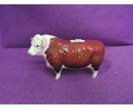 A Beswick study, Hereford Bull, first version 1363A