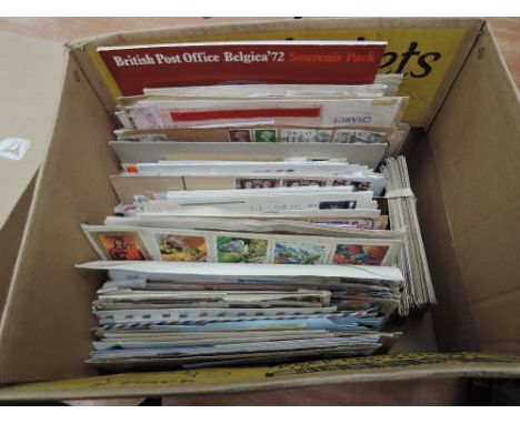 A box of GB and World covers and GB vintage postcards