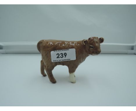 A Beswick study, Limousin Calf 1827E, boxedCONDITION REPORTNo visible faults or repair