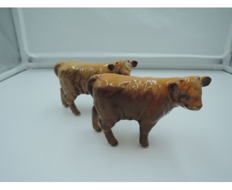 Two Beswick studies Highland Calves, both 1827D