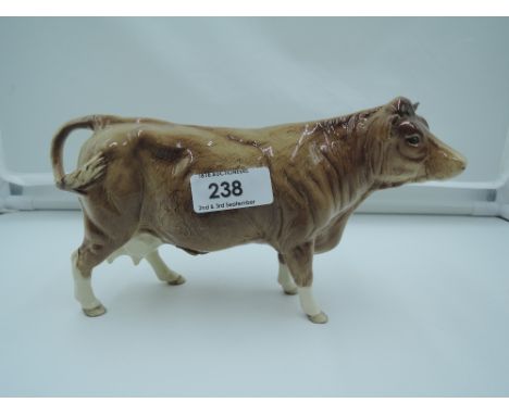 A Beswick study, Limousin Cow 3075B, boxedCONDITION REPORTSlight chip to both ears, and been touched up with brown marker or 