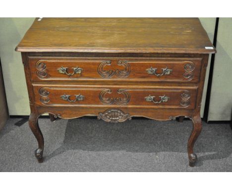 An oak commode