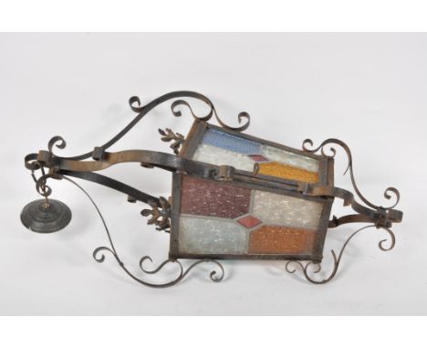 A leaded glass light